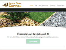 Tablet Screenshot of lawncarecoppell.com